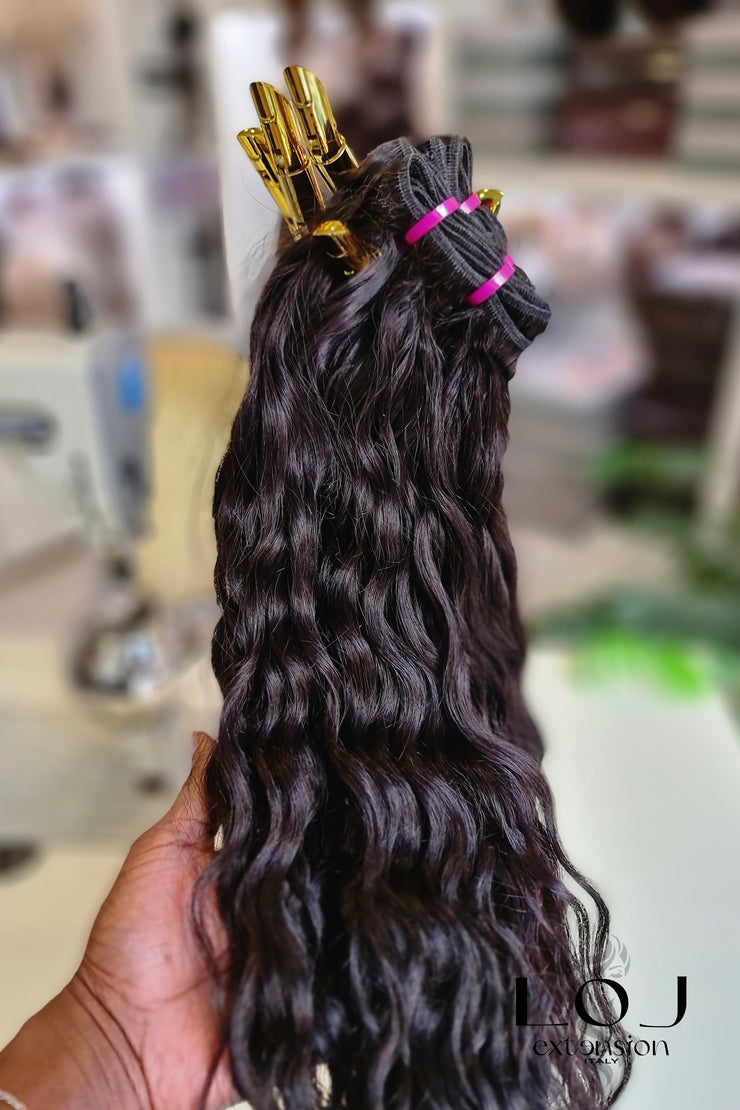 🌸 Extension Castano Riccio Morbido